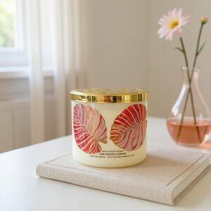 Bath & body work PINK PINEAPPLE SUNRISE Large 3-Wick Candle New